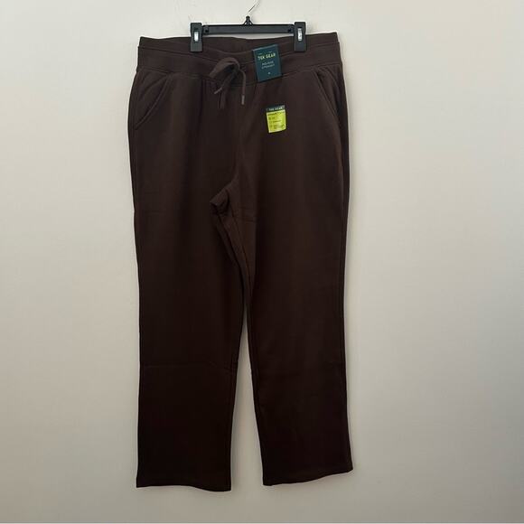 Tek Gear Women’s Mid Rise Straight Ultrasoft Fleece Pants Chocolate Brown XL NWT - Picture 1 of 4